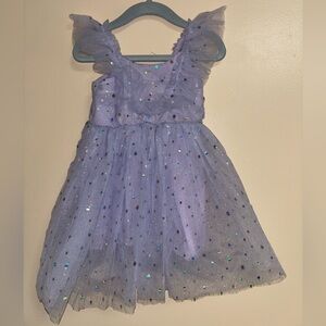 Amazon Essentials Lavender Tulle Sequin Party Dress for Girls